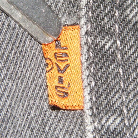 LEVI'S Vintage 630 Jeans, 31/29, Orange tab, Faded Black, Shorter/Crop, Zipper - Picture 8 of 14